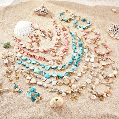 Boucles d'oreilles pendantes géométriques imperméables en acier inoxydable pour femme (1 pièce), motif vacances 2