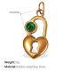 Pendentif en or et diamant vert Image32