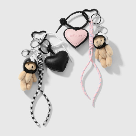 Porte-clés en forme de cœur mignons