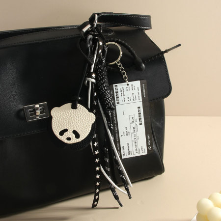 Accessoires de sac pour femme en PU en forme de panda de style rétro 2