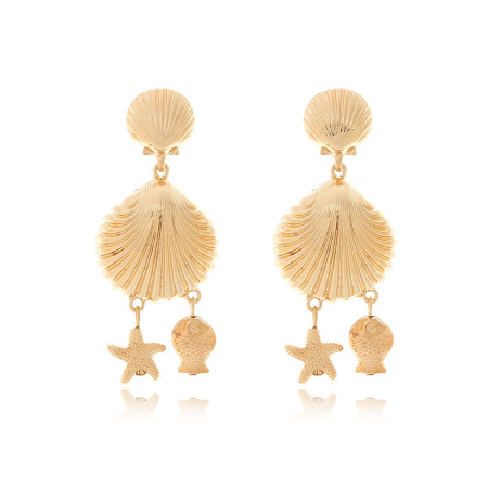 Boucles d'oreilles pendantes en alliage Oceanicl