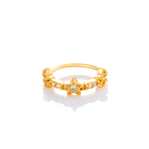 1 Pièce De Piercing De Nez En Forme D'Étoile En Cuivre Doré Et Zircon Pour Femme h5 