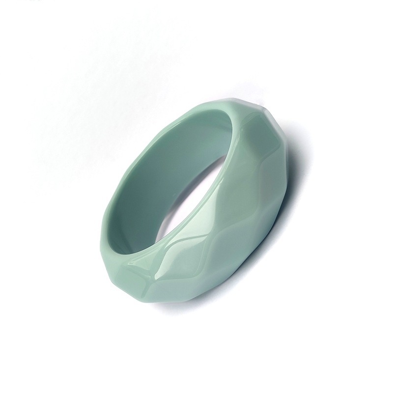 Bracelet Pour Femme En Acrylique Sophistiqué À Large Bord, Style Français, 1 Pièce Image5