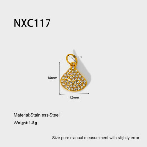 Pendentif Coquillage Étanche En Acier Inoxydable Haut De Gamme De La Série Ocean Series À Monter Soi-Même h5 