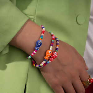 Colliers De Perles En Verre Colorées Pour Femmes h5 Image4
