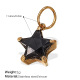 Pendentif en or et zirconium noir Image3