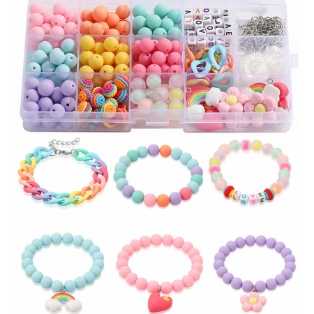 1 boîte de jolies perles en résine pour bijoux DIY