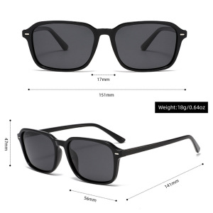 1 Paire De Lunettes De Soleil Pour Femme, Série Simple, Décontractées, Couleur Unie, Pc h5 Image4