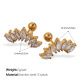 Boucles d'oreilles en or et cristal Image2