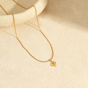 Colliers Pendentifs Pour Femmes Simple Series Daily Heart En Acier Inoxydable Étanche h5 Image4