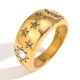 Bague Lune et Étoile en Diamant Blanc - Or - N° 100 6 Image3