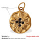 Pendentif en or et diamant noir