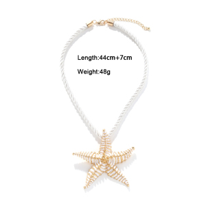 Colliers Pendentifs Étoiles De Mer En Alliage Pour Les Vacances h5 Image5