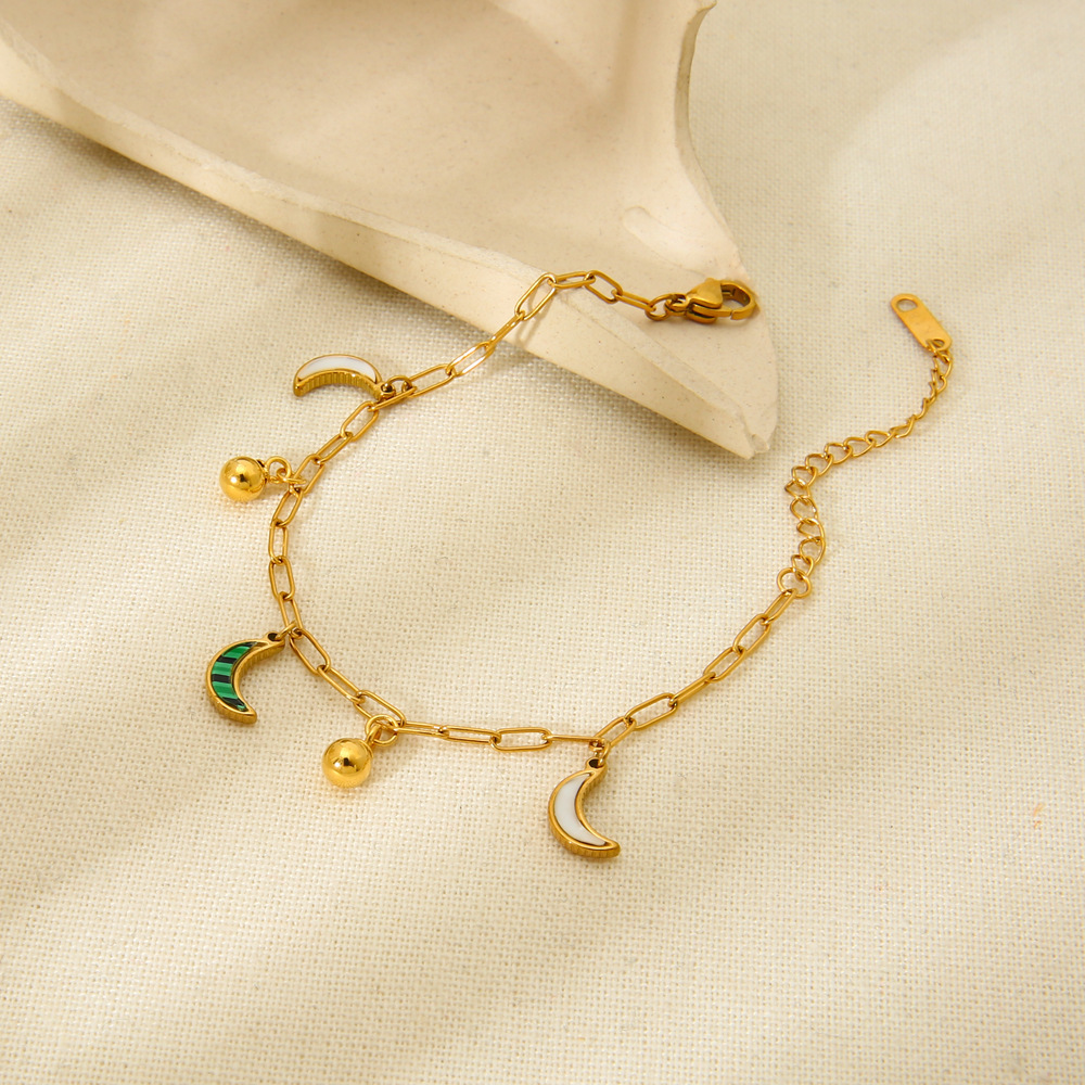 Bracelets Pour Femmes Avec Pendentif Lune Diy De La Série Classique Image2