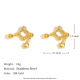 Boucles d'oreilles en diamant avec signe du zodiaque - Balance Image5