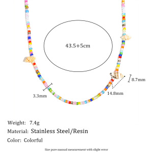 Colliers En Acrylique Pour Femmes, Série Jelly Colored Beach Vacation h5 Image2