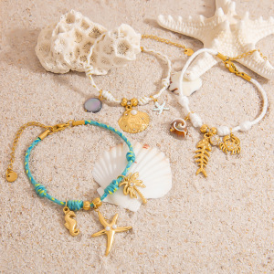 Bracelet Diy Avec Pendentif Coquillage Et Étoile De Mer h5 Image3