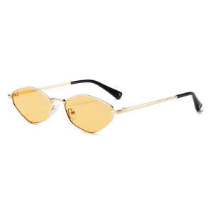 1 Paire De Lunettes De Soleil Simples En Métal De Couleur Unie Pour Femmes h5 Image6
