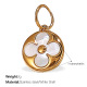 Pendentif coquillage blanc en or Image18