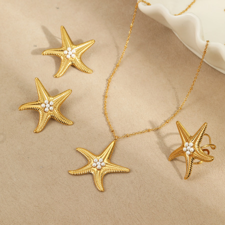Colliers pendentifs géométriques en acier inoxydable étanches pour femmes, collection romantique, parfaits pour les vacances 2