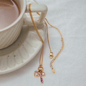 Colliers Pendentifs Sweet Heart En Acier Inoxydable Étanche Couleur Or h5 Image5