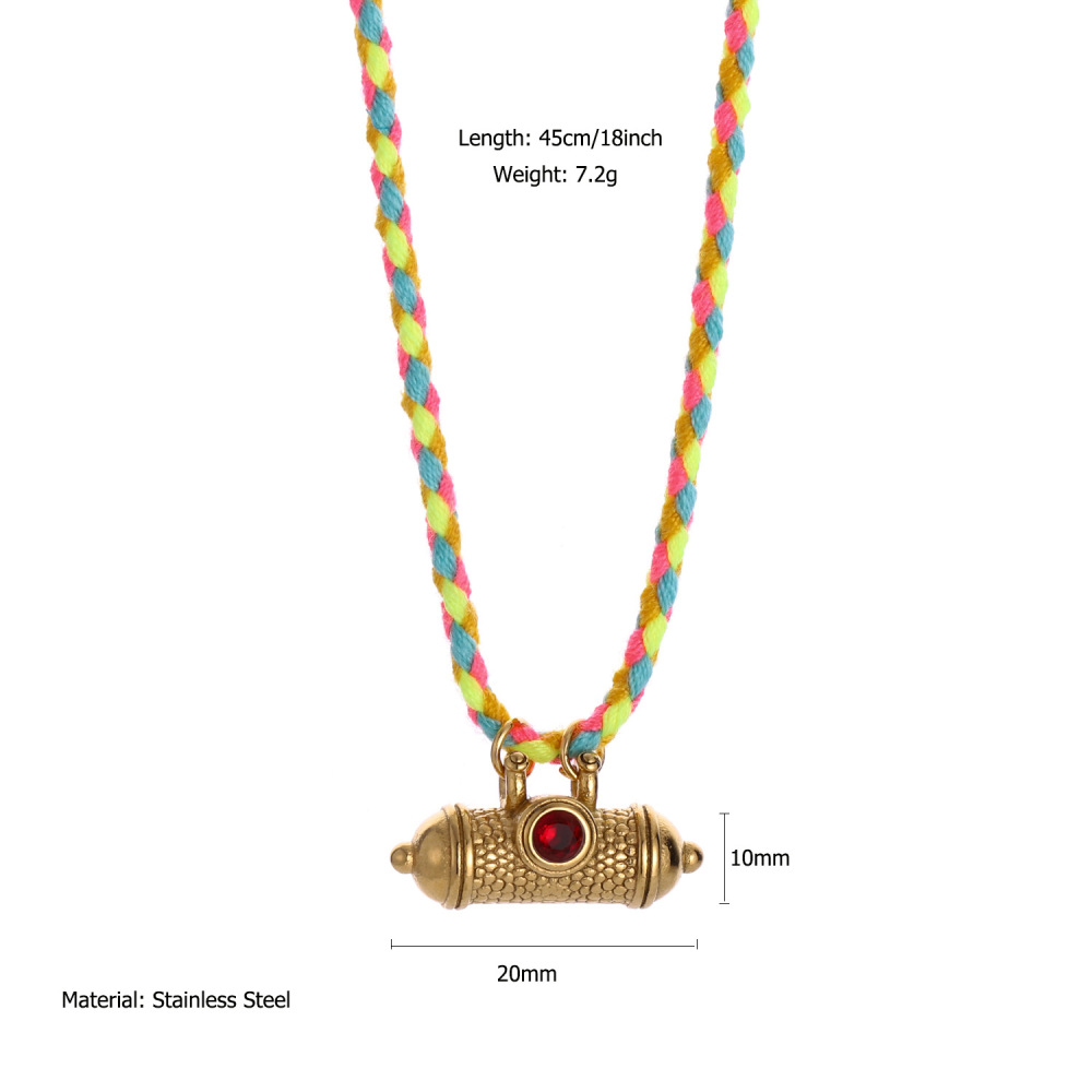 1 Paire De Colliers Pendentifs Classiques Soleil/Lune Pour Femme, Collection Romantique, En Acier Inoxydable Étanche Couleur Or h5Image2