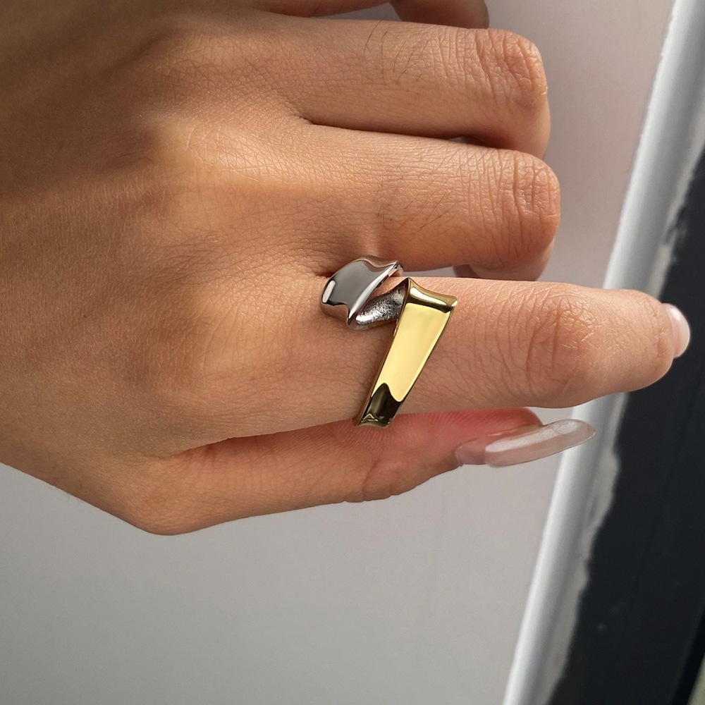 Bague Minimaliste Étanche En Acier Inoxydable Multicolore Image2