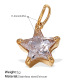 Pendentif en or et zirconium blanc Image5