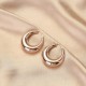 Petites boucles d'oreilles en or rose Image7
