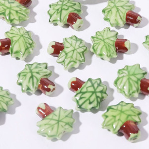 1 Pièce De Perle De Bijoux En Céramique De La Série Verte h5 Image5