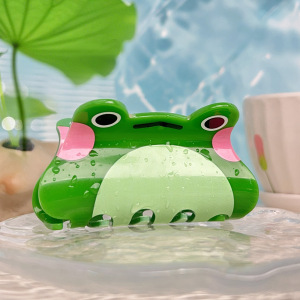 Pinces À Cheveux En Acrylique Pour Femmes, Motif Grenouille De Dessin Animé Mignon h5 Image4