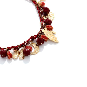 Colliers Luxueux Avec Pendentif En Résine Et Fleurs Rétro h5 Image4