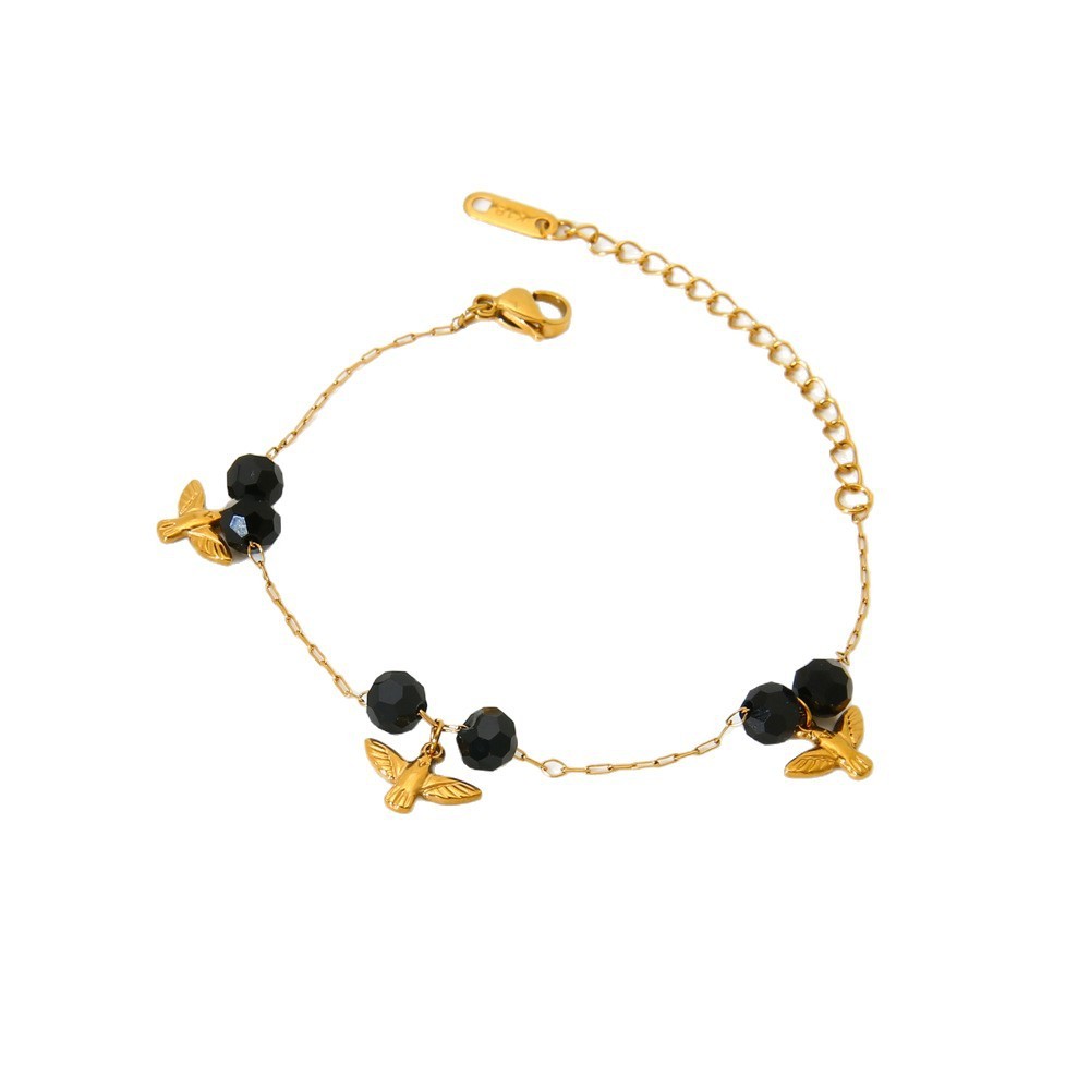 Bracelets Pour Femmes En Acier Inoxydable Étanches, Motif Cerise - Très Tendance Image5