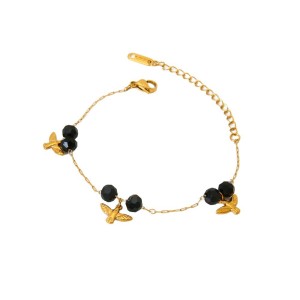 Bracelets Pour Femmes En Acier Inoxydable Étanches, Motif Cerise - Très Tendance h5 Image5
