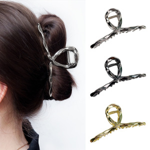 Pinces À Cheveux Pour Femmes, 1 Pièce, Série Simple, Décontractée, Couleur Unie, En Alliage h5 Image4