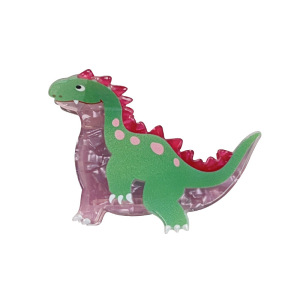 1 Pince À Cheveux En Acrylique Pour Femme, Motif Petit Dinosaure Mignon h5 Image4