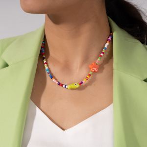 Colliers De Perles En Verre Colorées Pour Femmes h5 Image6