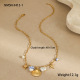 Collier coquillage blanc Image5