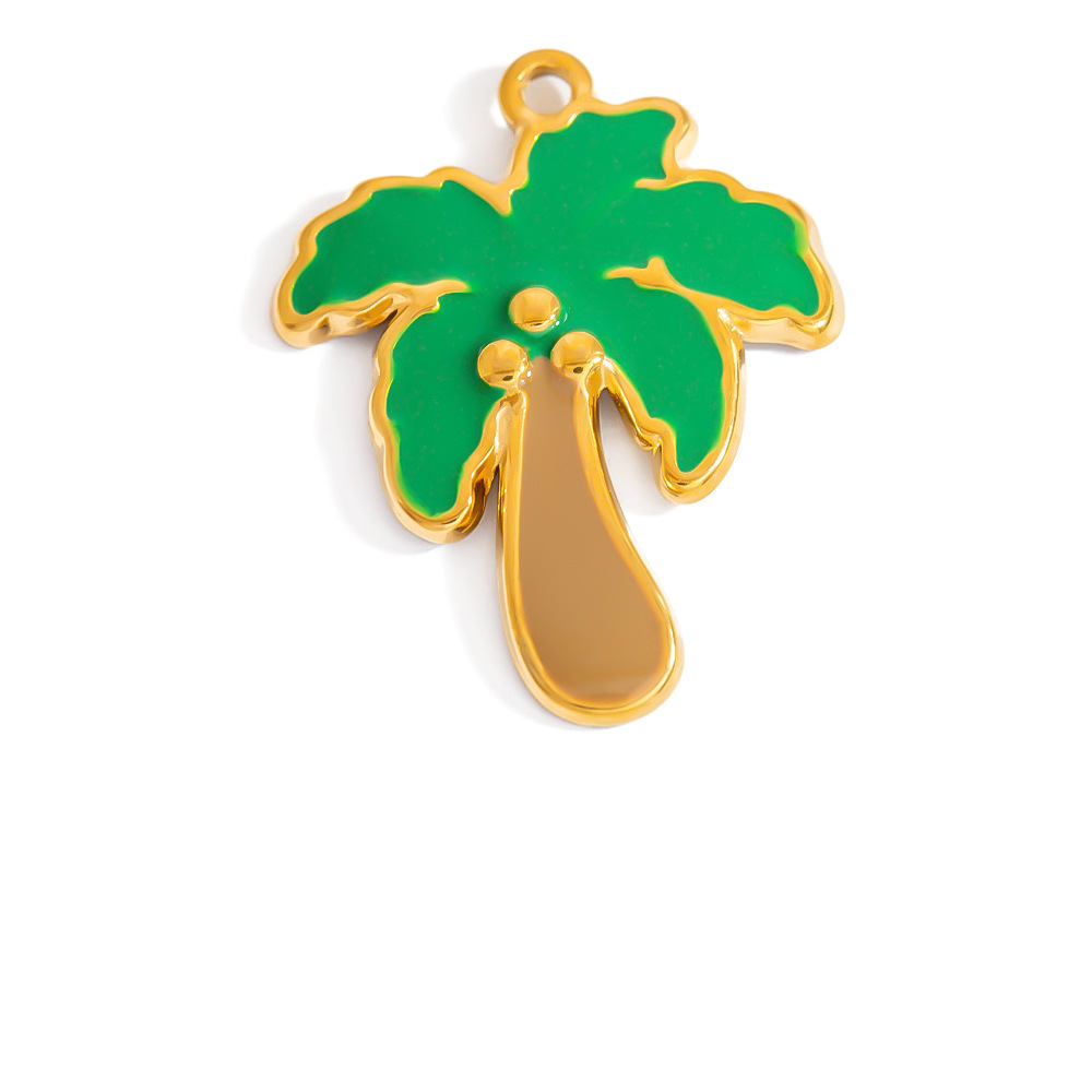 Pendentifs Pour Femmes Vivid Fish En Acier Inoxydable Étanche Couleur Or Image6