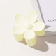Grande épingle à cheveux givrée en forme de fleur - Blanche Image14