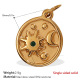 Pendentif en or et diamant vert Image8