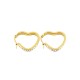 Boucles d'oreilles coeur en or