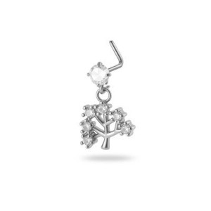 1 Pièce Simple Series Simple Heart Simple Copper Gold Color Zircon Piercing De Nez Pour Femme h5