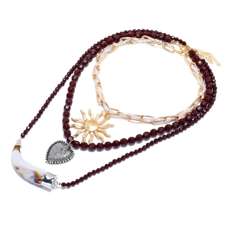 1 ensemble de collier de perles tendance 2
