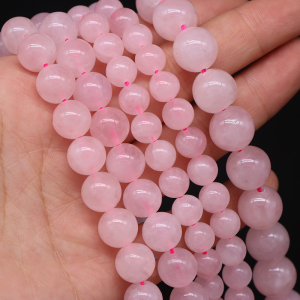 1 Chaîne De Perles En Cristal De Quartz Rose Du Brésil h5 Image5