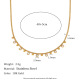 Collection de chaînes Chaîne latérale en zircon goutte d'eau - Or Image4