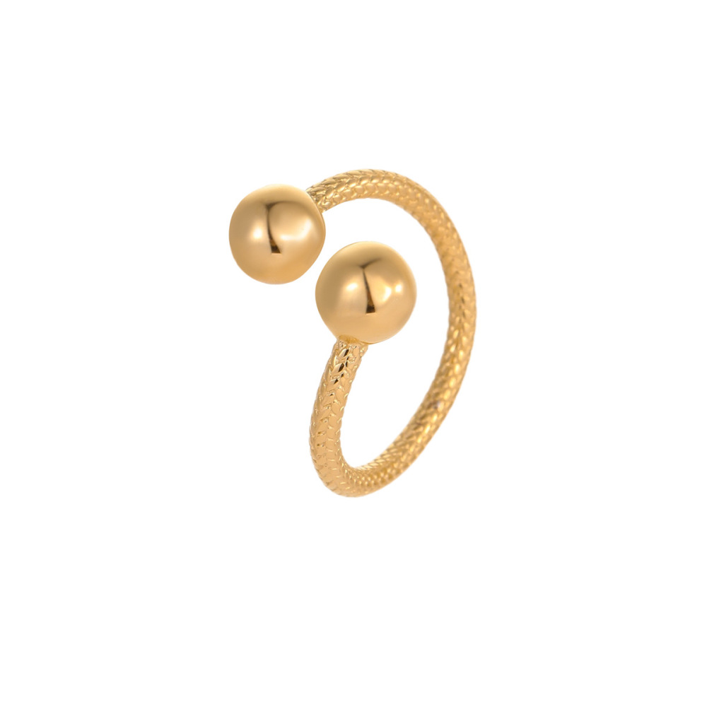 Bagues Ajustables Pour Femmes, En Acier Inoxydable, Étanches, Géométriques Et De Tous Les Jours, De La Collection Simple Series. Image5