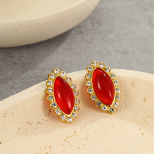 Boucles D'Oreilles Puces Pour Femmes, Luxueuses, Rétro, Géométriques, En Acier Inoxydable Étanche. h5 Image3