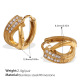 Petites boucles d'oreilles en diamant blanc Image8