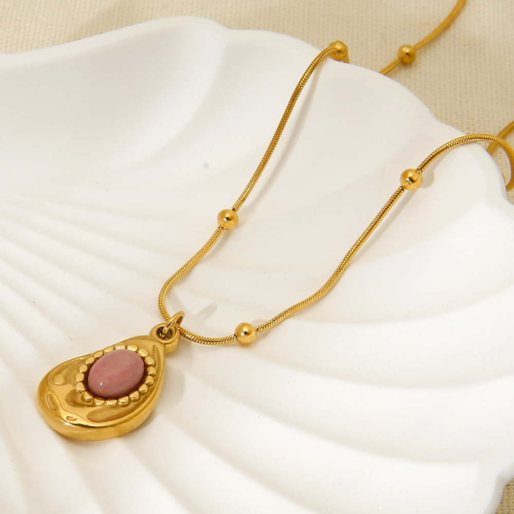 Colliers Pendentifs Étanches En Acier Inoxydable De La Série Classique Pour Femmes Image4